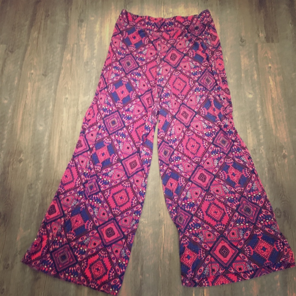 Cato Purple and Pink Multidesign Pants